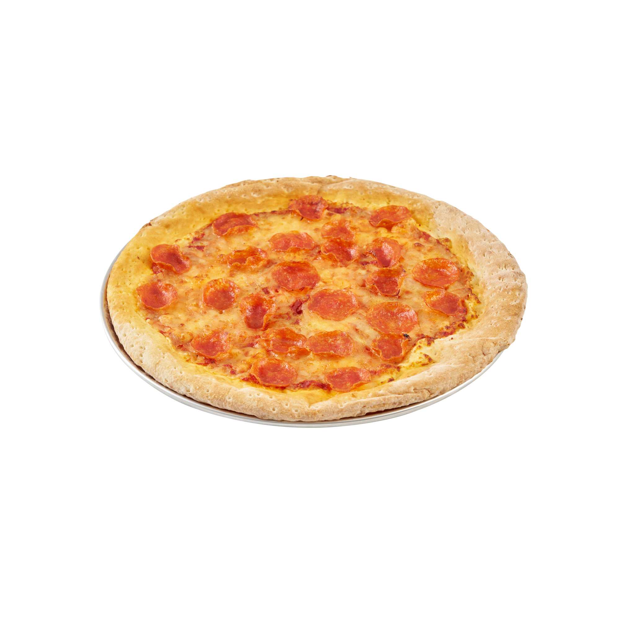 Pizzaly Aluminum Coupe Pizza Pan - 13" x 13" - 1 count box