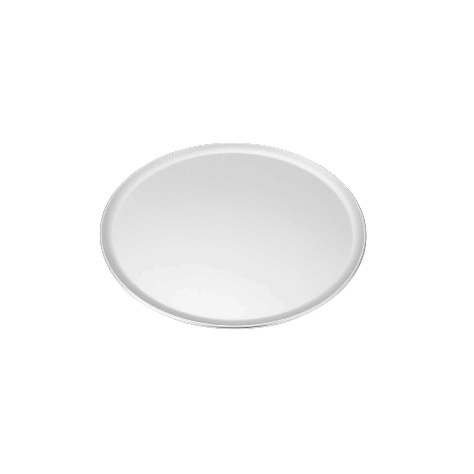 Pizzaly Aluminum Coupe Pizza Pan - 14" x 14" - 1 count box