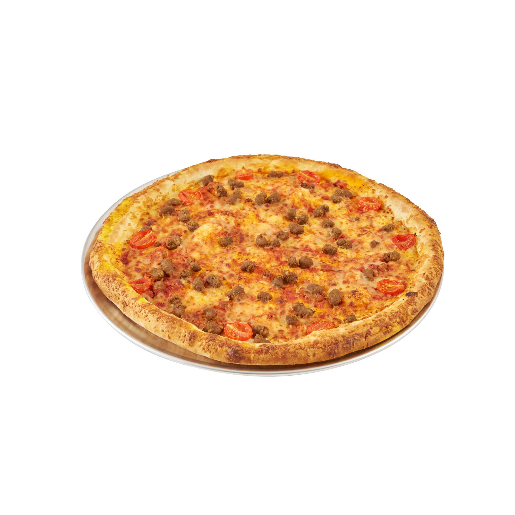 Pizzaly Aluminum Coupe Pizza Pan - 15" x 15" - 1 count box