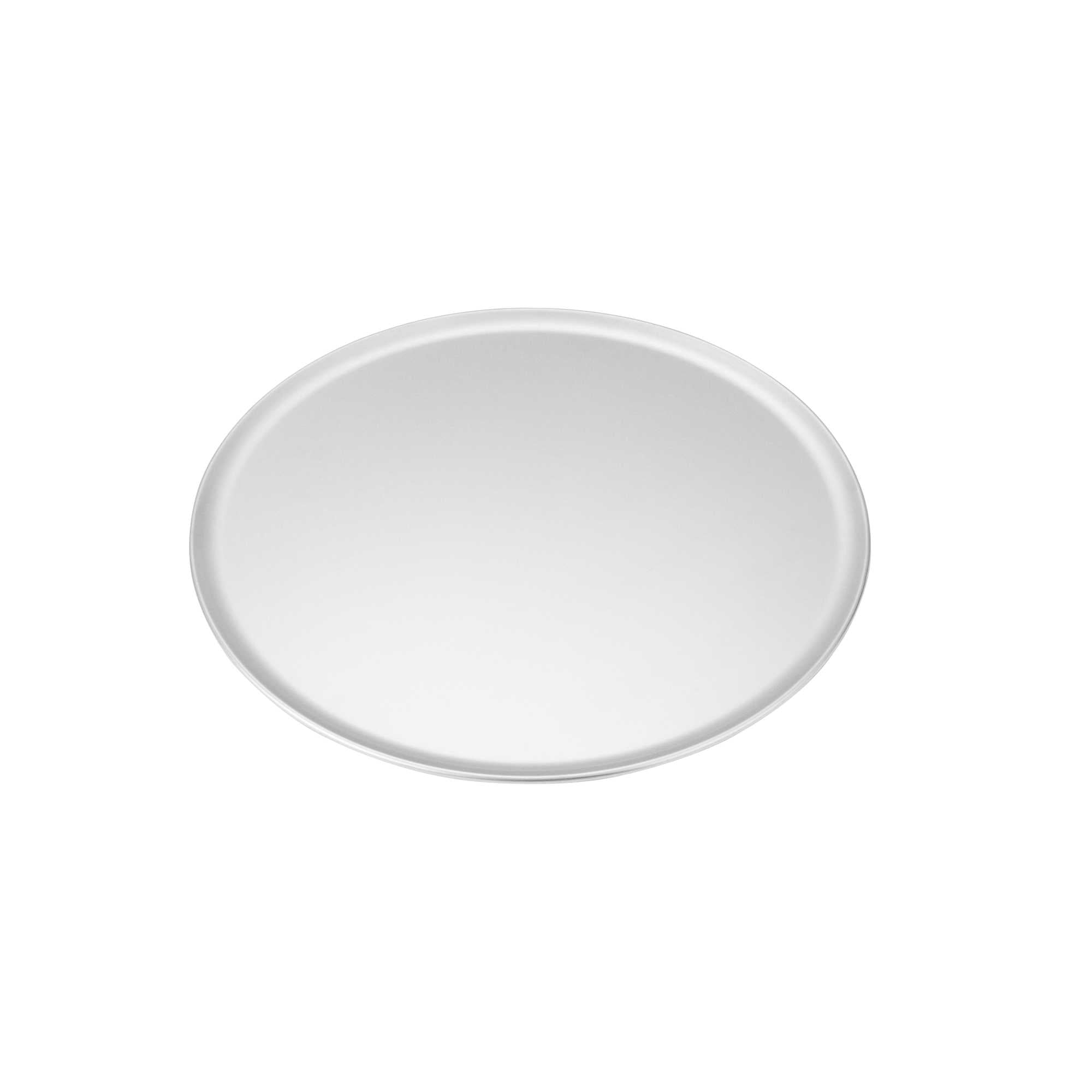 Pizzaly Aluminum Coupe Pizza Pan - 16" x 16" - 1 count box