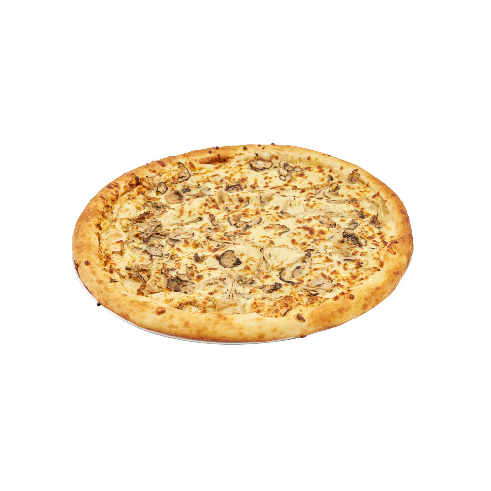 Pizzaly Aluminum Coupe Pizza Pan - 18" x 18" - 1 count box