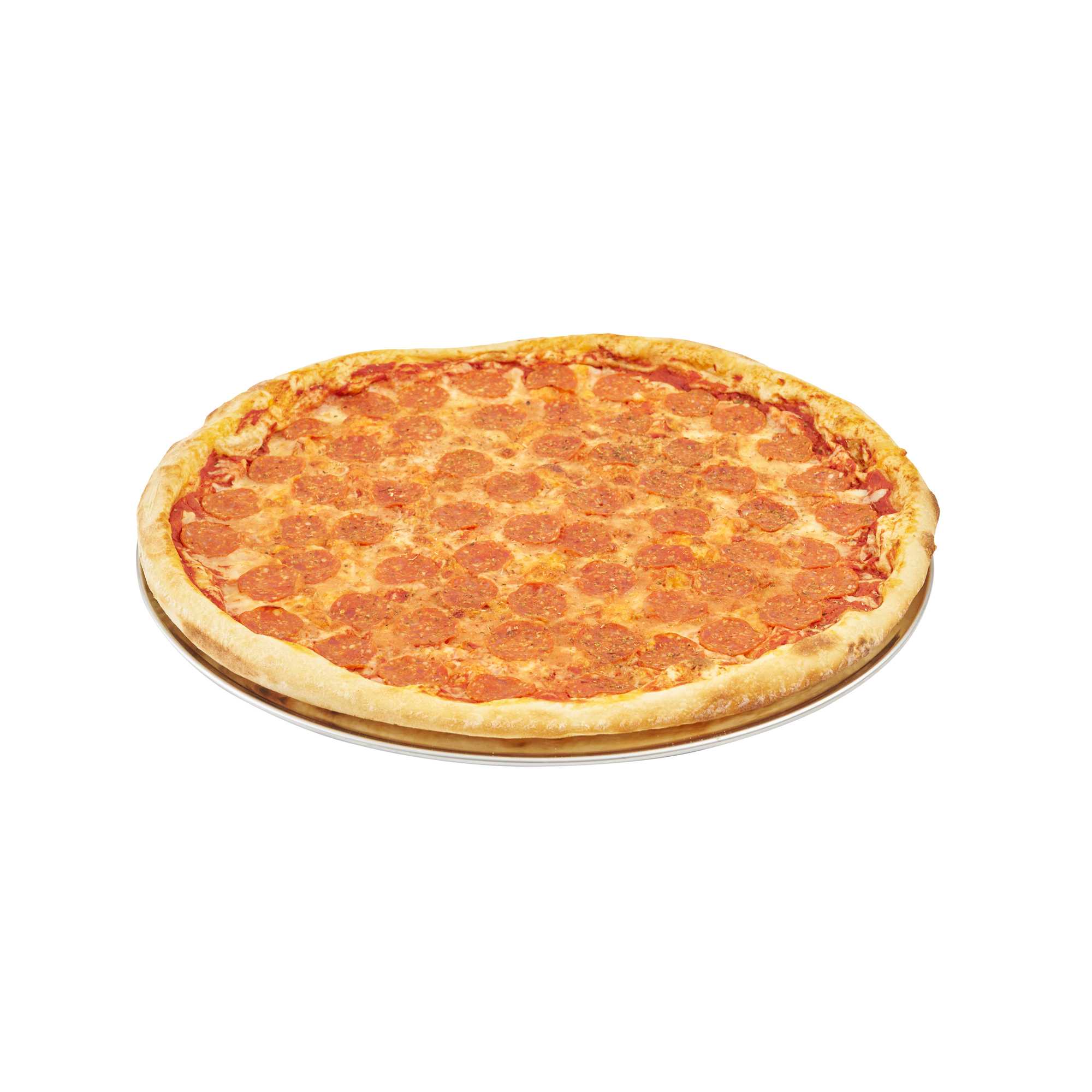 Pizzaly Aluminum Coupe Pizza Pan - 20" x 20" - 1 count box