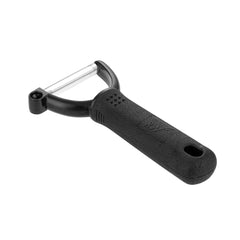 Comfy Grip Black Serrated Y Vegetable Peeler - with Stainless Steel Blade - 5 3/4