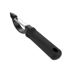 Comfy Grip Black Serrated Vegetable Peeler - with Stainless Steel Blade - 7 1/4