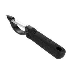 Comfy Grip Black Smooth Vegetable Peeler - with Stainless Steel Blade - 7 1/4