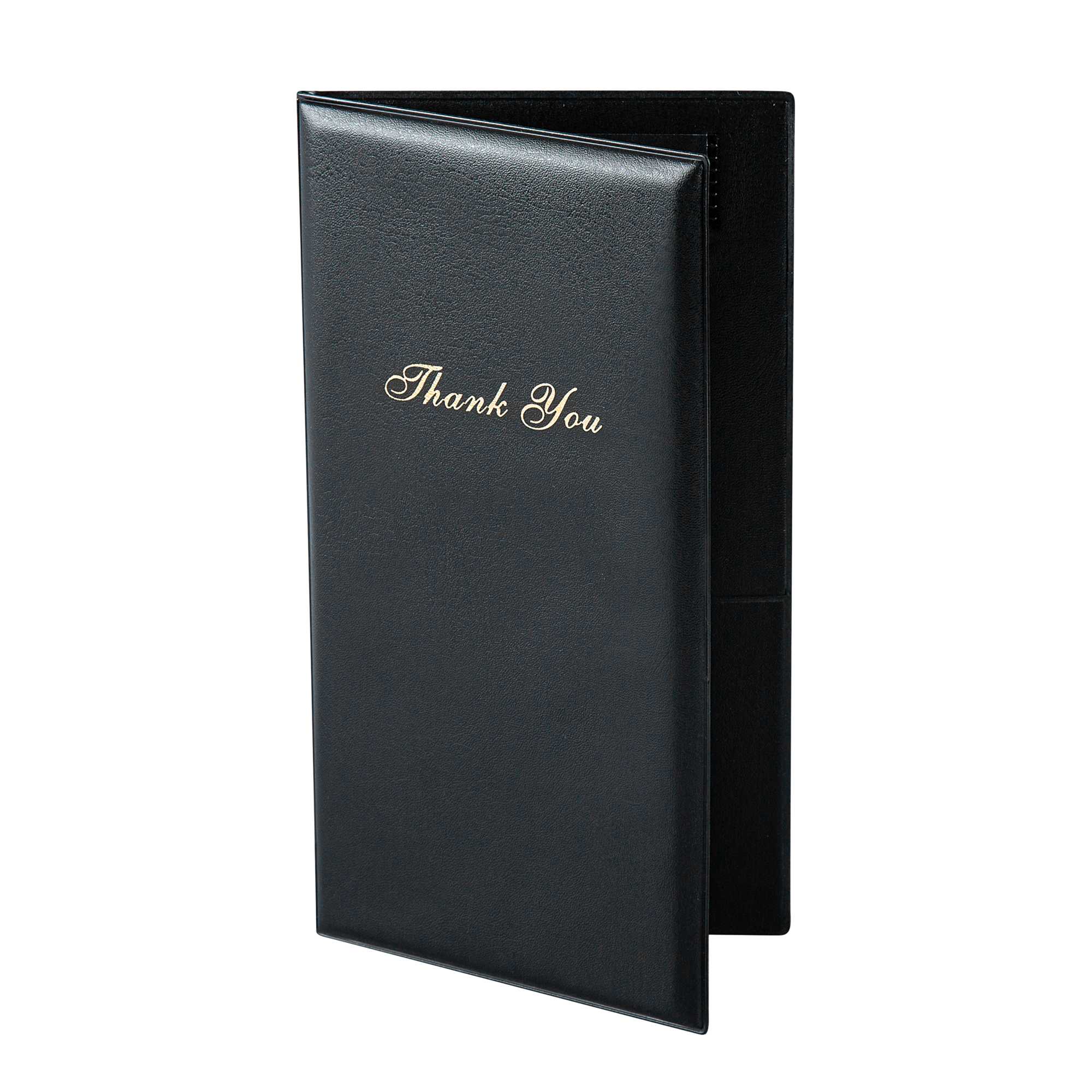 Chef 101 Black Guest Check Presenter - 10 1/4" x 5 1/2" - 48 count box