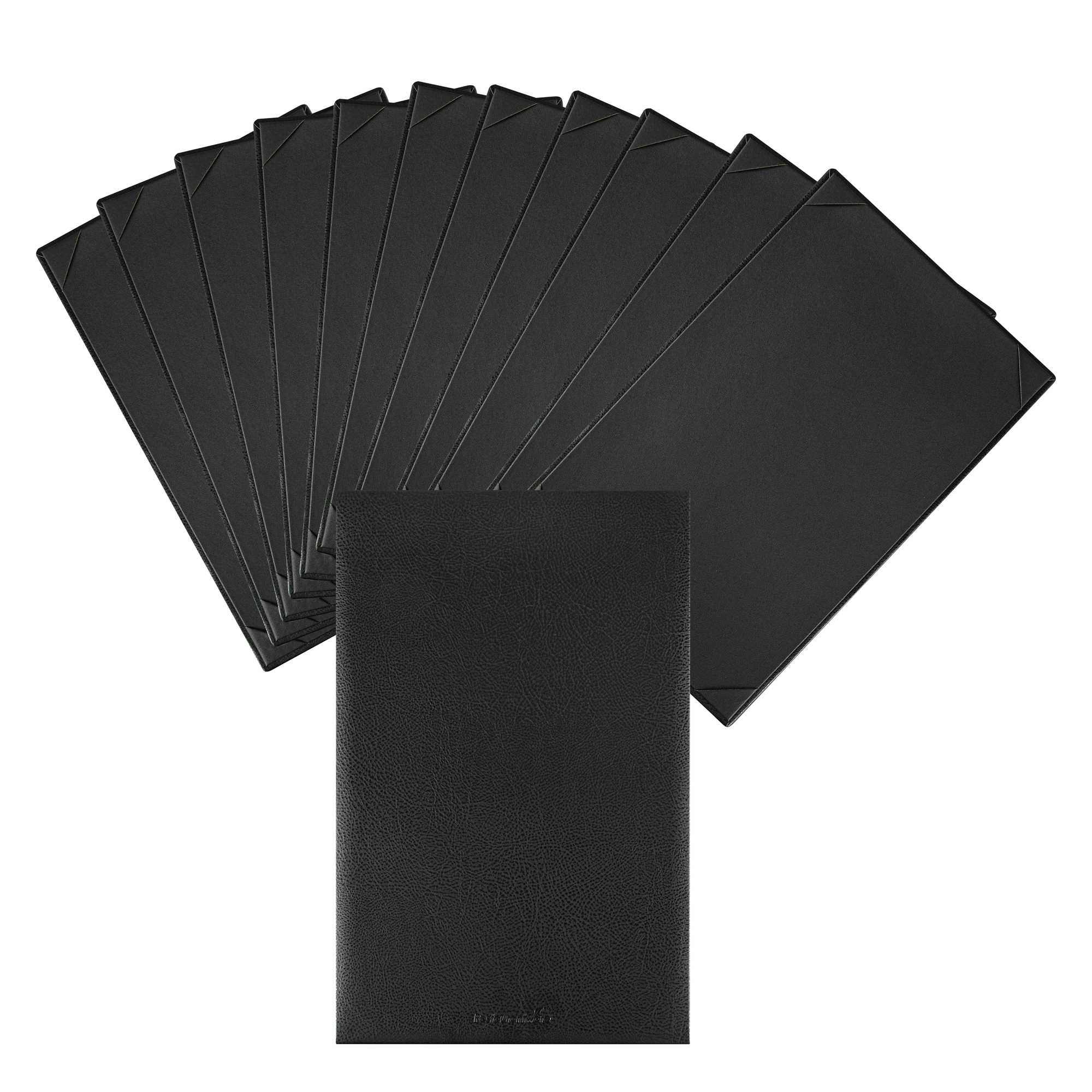Chef 101 Black Vinyl Menu Board - Single Panel, 1-View - 8 1/2" x 14" - 24 count box