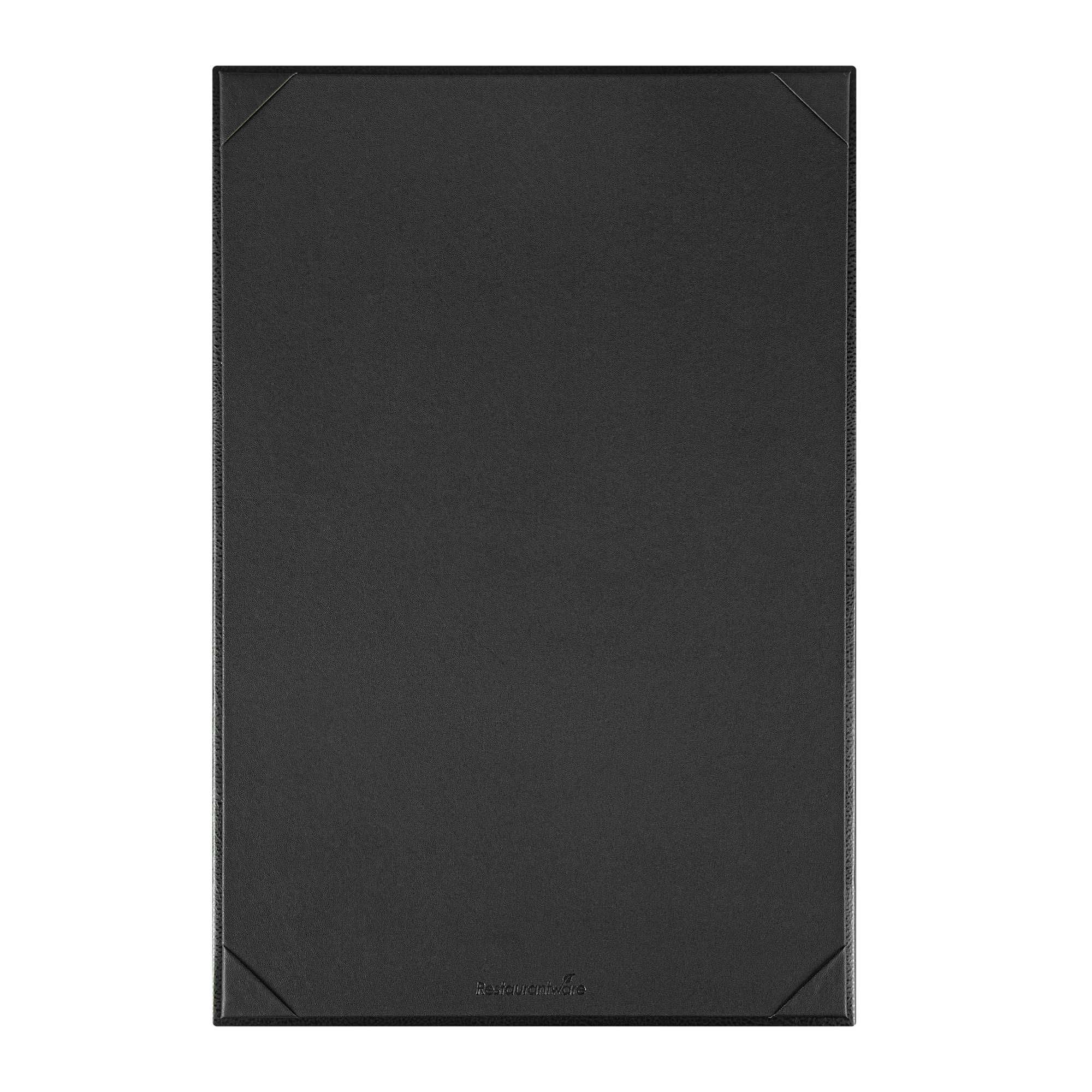 Chef 101 Black Vinyl Menu Board - Single Panel, 2-View - 11" x 17" - 1 count box