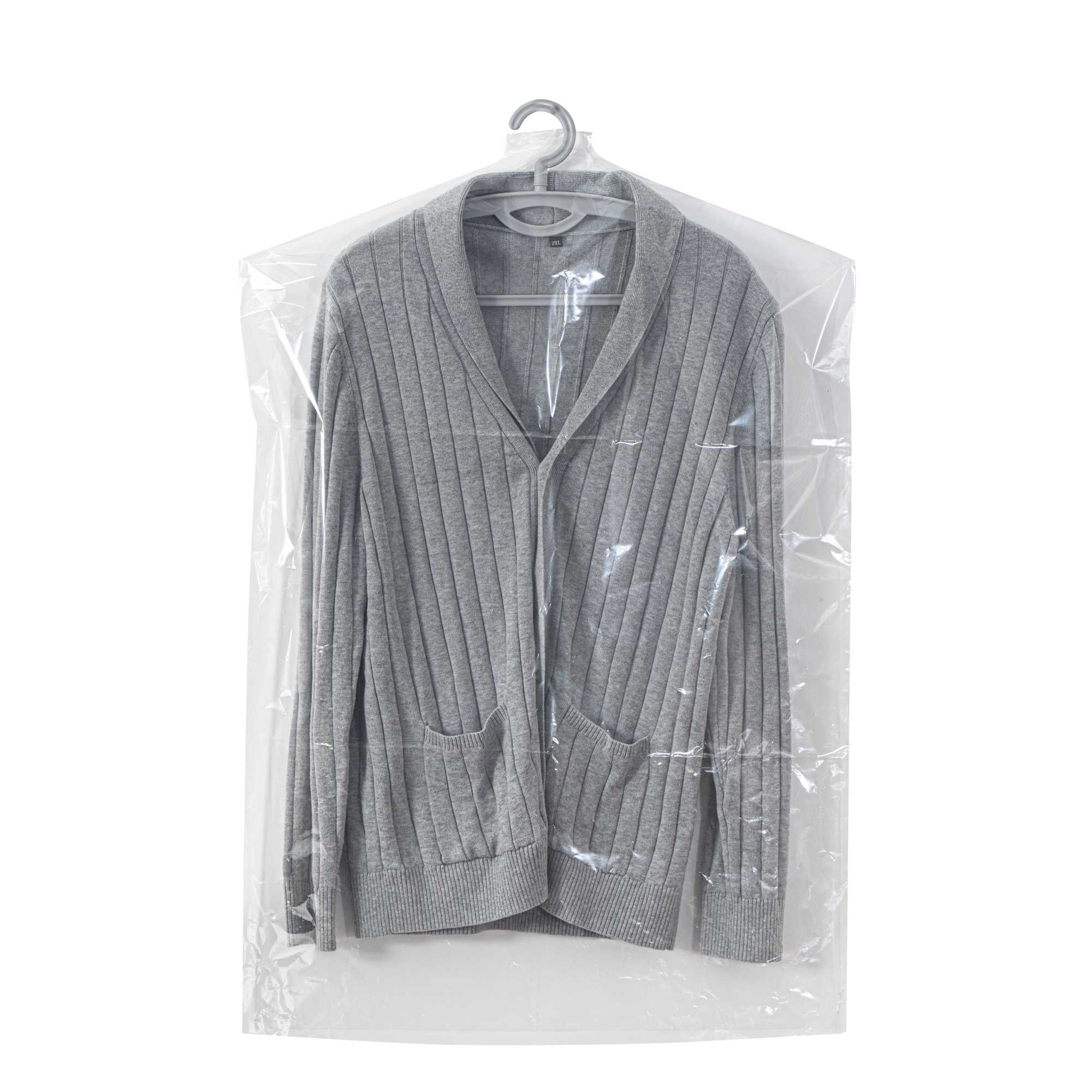 Bag Tek Clear Plastic Garment Bag - 24" x 35" - 500 count box