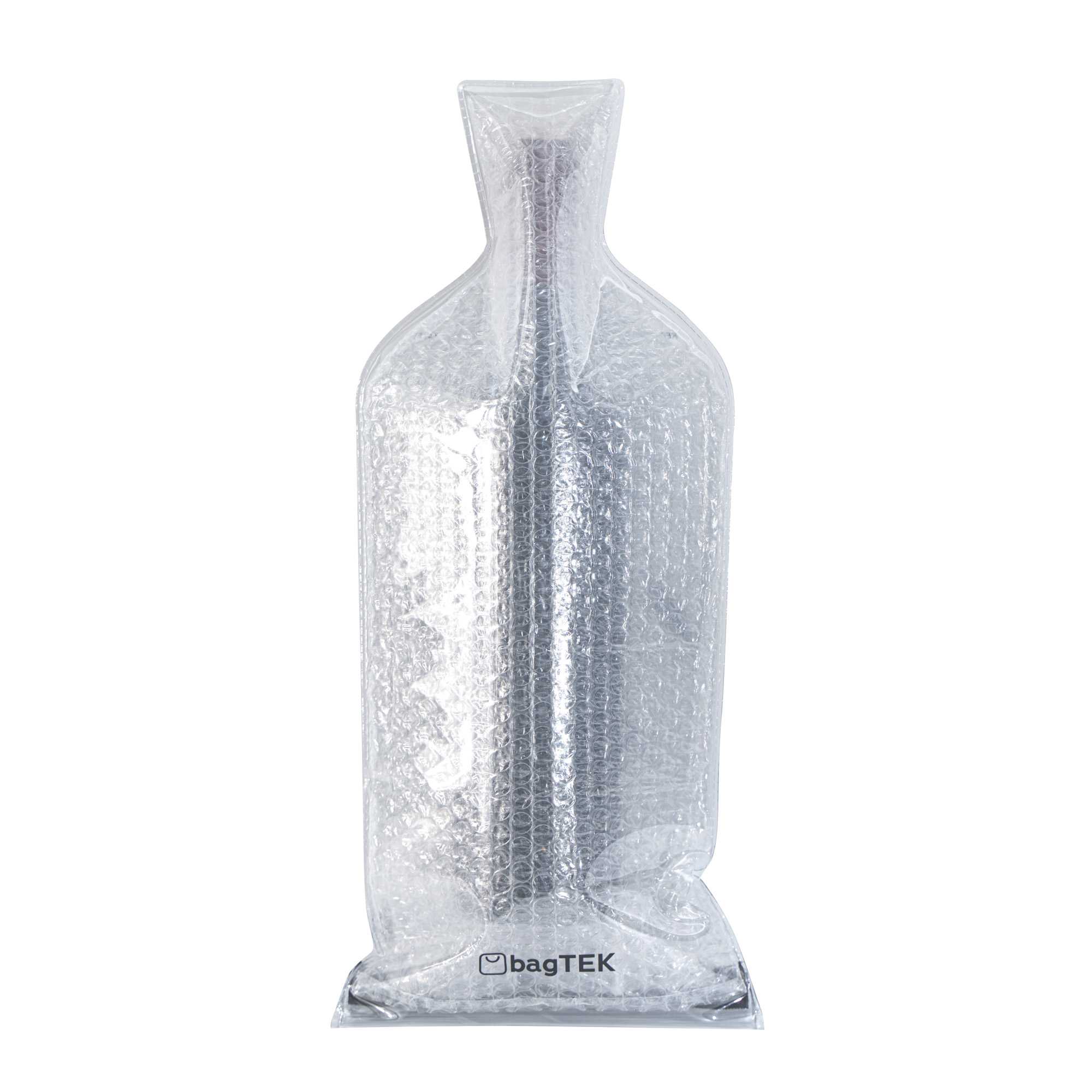 Bag Tek Clear Plastic Wine Bag - 19" x 7" - 12 count box