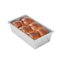 Pastry Tek 1 lb Glazed Aluminized Steel Bread Loaf Pan - 9