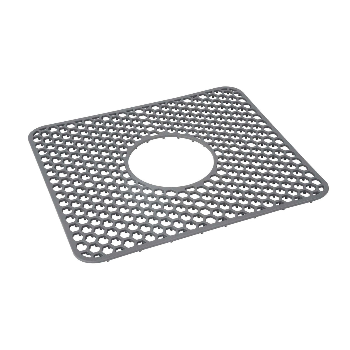 Clean Tek Professional Gray Silicone Sink Mat - Non-Slip - 13 1/2" x 11 1/2" x 1/4" - 1 count box