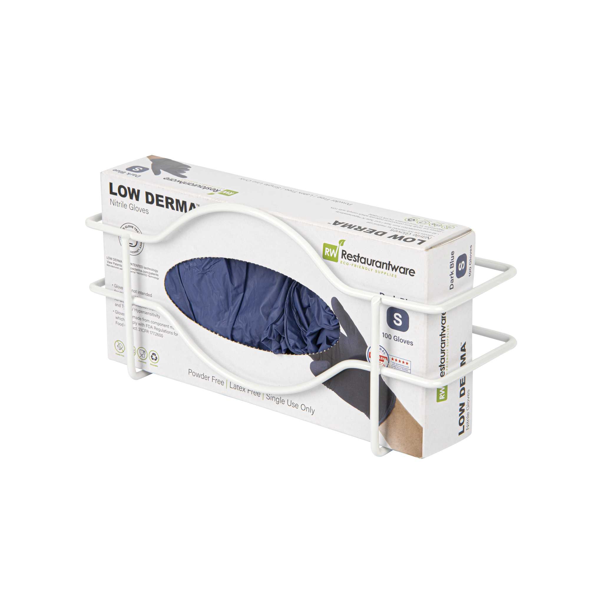 Clean Tek Professional Wire Wall Mount Glove Dispenser - Holds 1 Box - 10 1/4" x 3 3 /4" x 5" - 1 count box