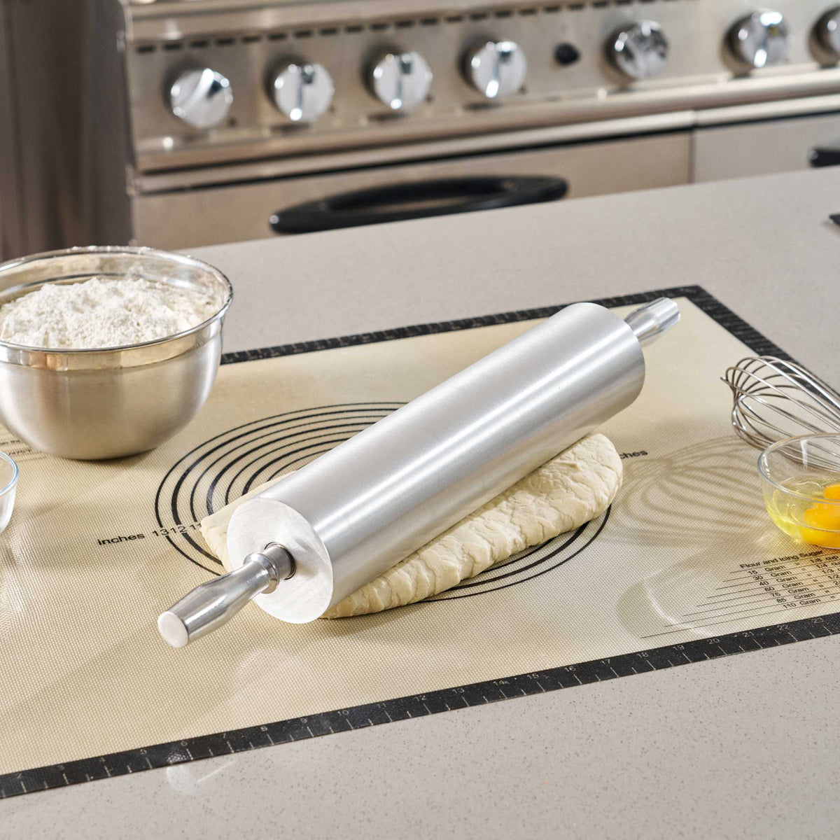 Pastry Tek Aluminum Rolling Pin - 15" - 1 count box