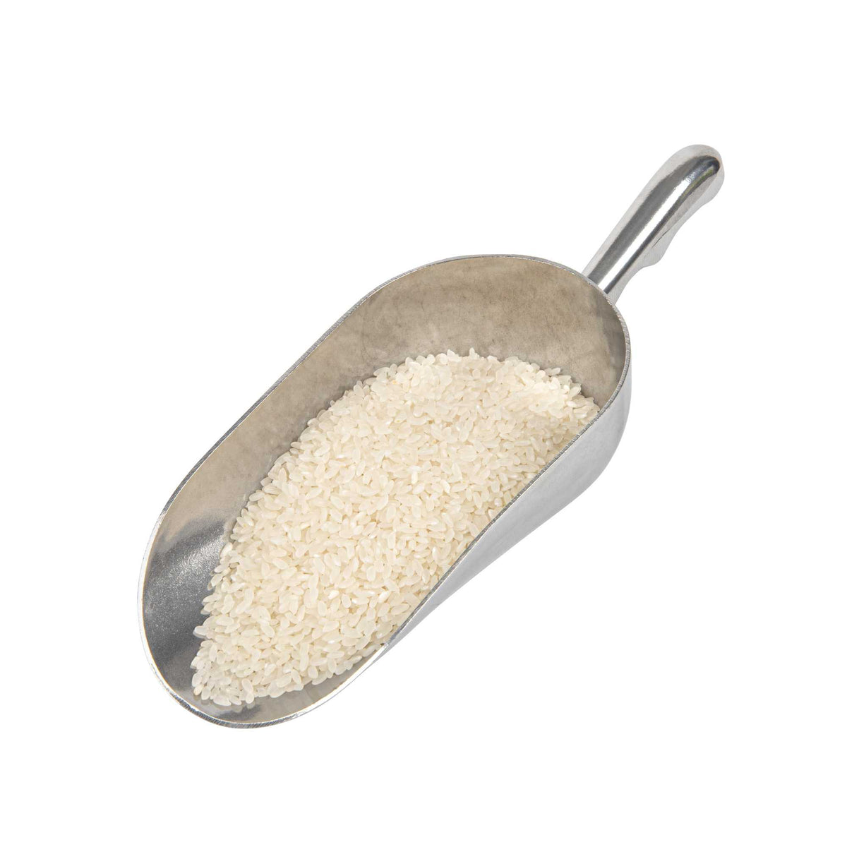 Met Lux 24 oz One-Piece Aluminum Scoop - Round Bottom - 10 1/2" x 4" x 2" - 1 count box