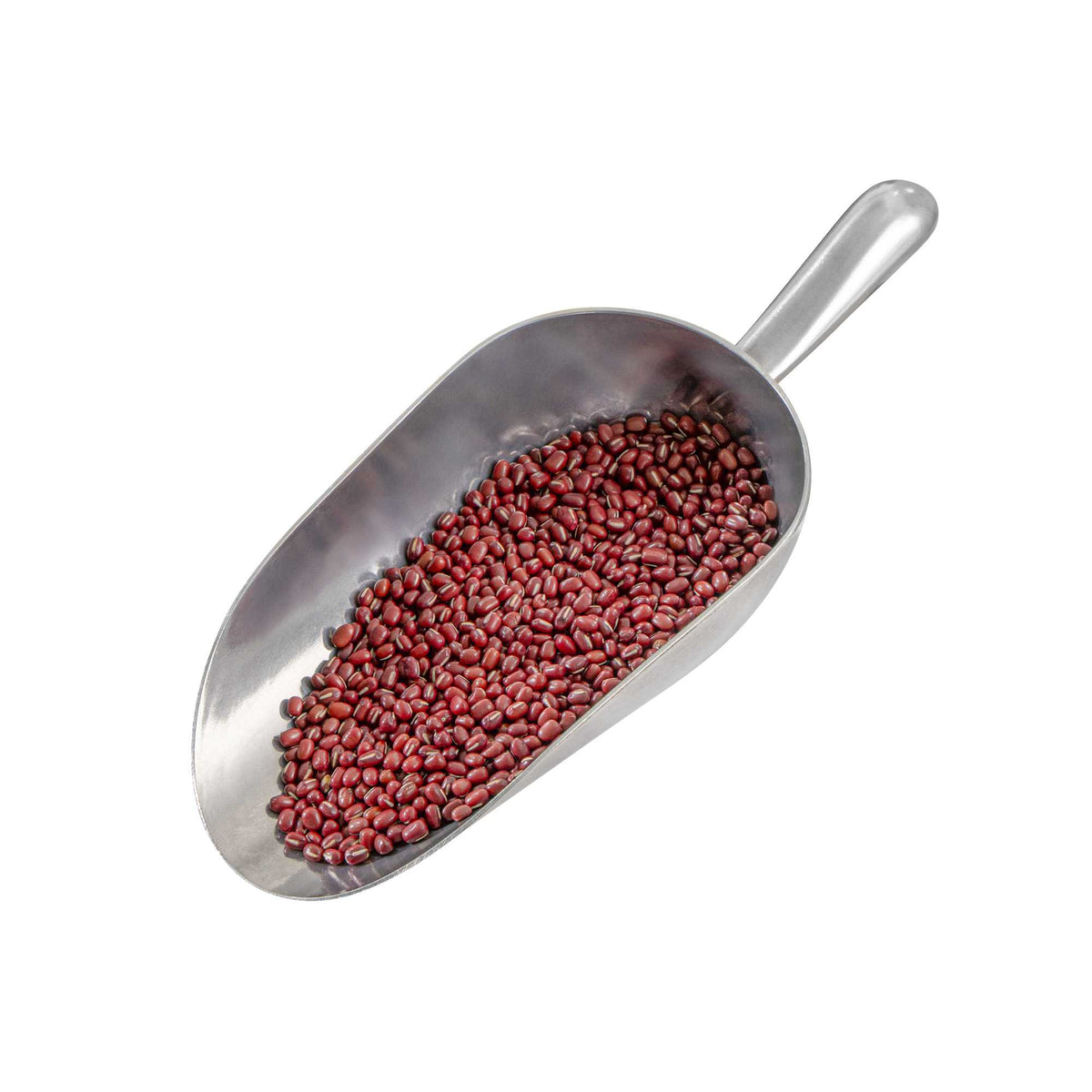 Met Lux 38 oz One-Piece Aluminum Scoop - Round Bottom - 12 1/4" x 4 3/4" x 3" - 1 count box