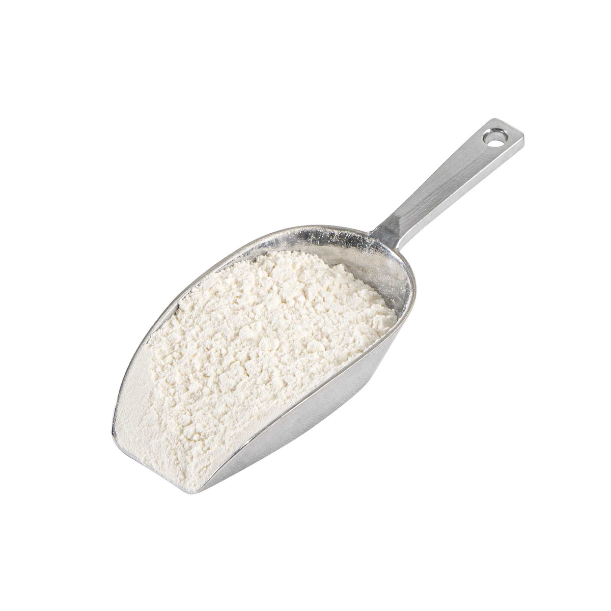 Met Lux 3 oz One-Piece Aluminum Scoop - Flat Bottom - 5 3/4" x 2" x 1" - 1 count box