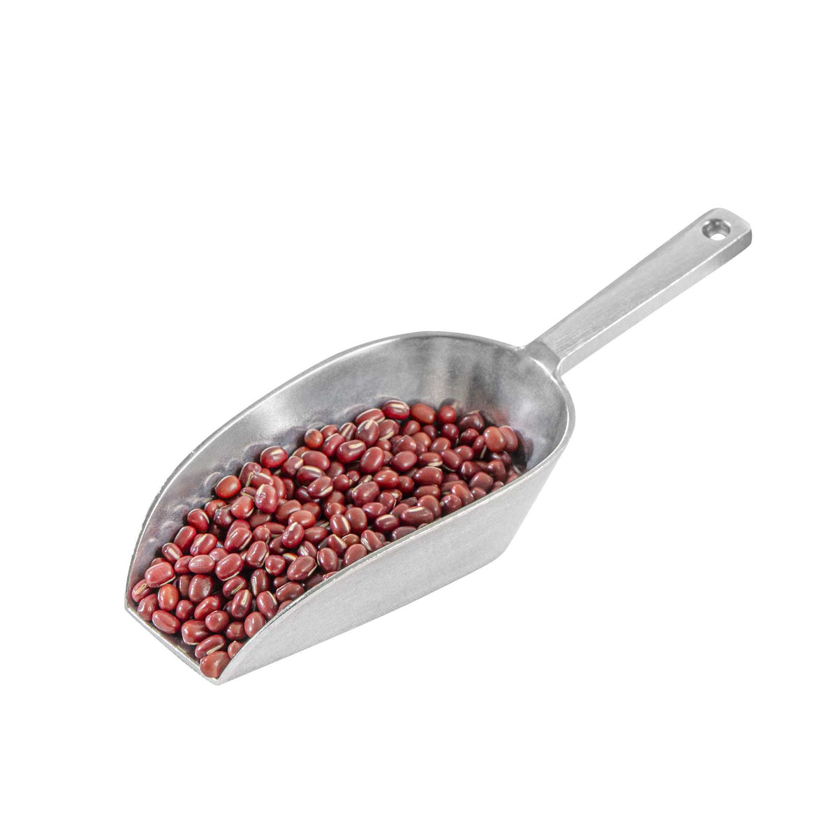 Met Lux 5 oz One-Piece Aluminum Scoop - Flat Bottom - 7" x 2 1/2" x 1 1/2" - 1 count box