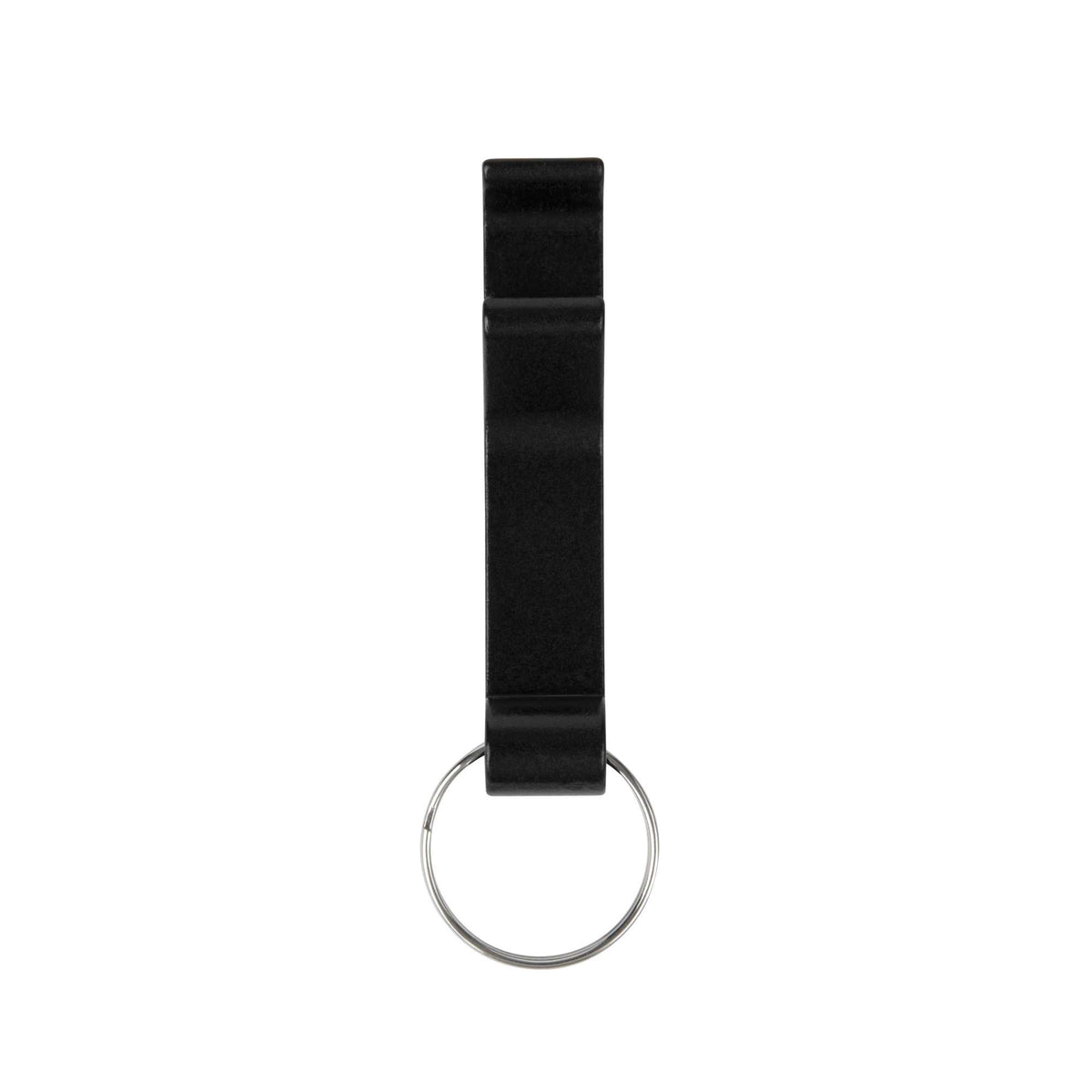 Chef 101 Black Aluminum Bottle Opener - with 1" Key Ring - 2 1/2" - 6 count box