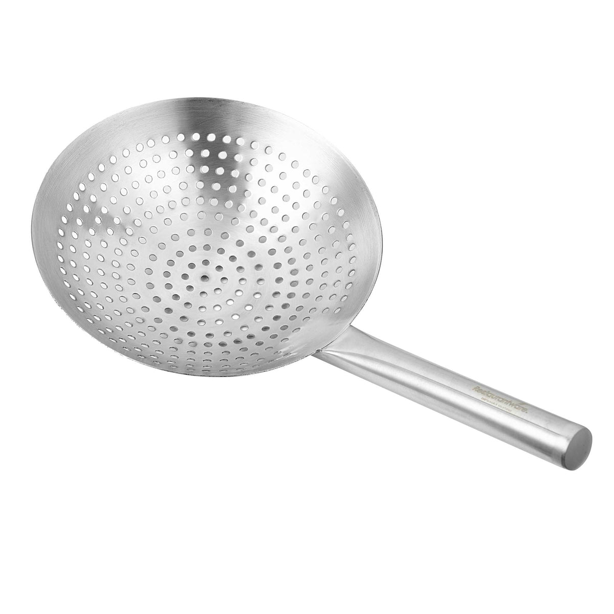 Motomori Round Stainless Steel Wok Skimmer - 11" Bowl - 19 3/4" x 11" x 2 3/4" - 1 count box
