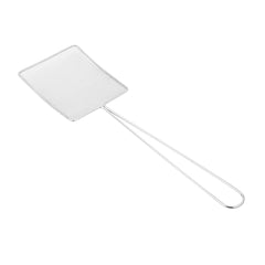 Motomori Square Fine Mesh Nickel-Plated Steel Skimmer - 17 3/4