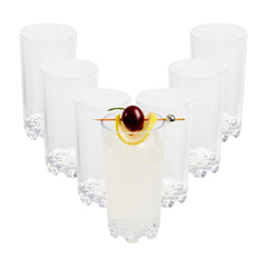 Bev Tek 12 oz Clear Tritan Plastic Highball Glass - 2 3/4