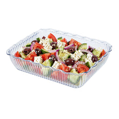 Chef 101 10 lb Clear Plastic Deli Crock - 13