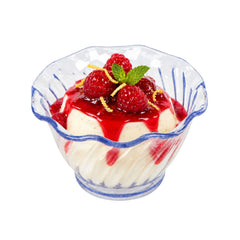 Chef 101 5 oz Clear Plastic Dessert Bowl - 3 1/2