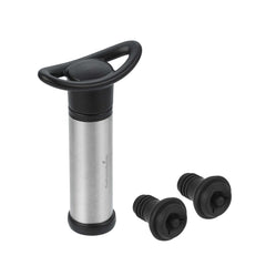 Bar Lux Stainless Steel Vacuum Wine Saver System - with 2 Stoppers - 100 count box