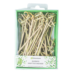 Natural Bamboo Knotted Skewer - Retail Pack  - 4