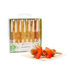 Natural Bamboo Willow Pick - Retail Pack - 3 1/2