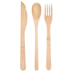 Bambuddha Natural Bamboo Cutlery Set - Retail Pack - 8