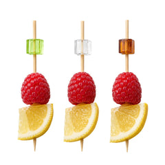 Pixy Assorted Bamboo Acrylic Block Pick - Retail Pack - 4