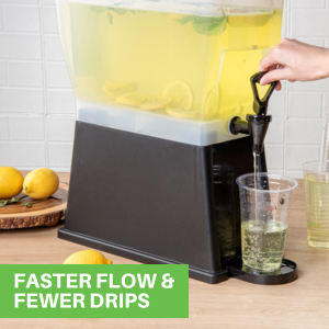 Faster Flow & Fewer Drips