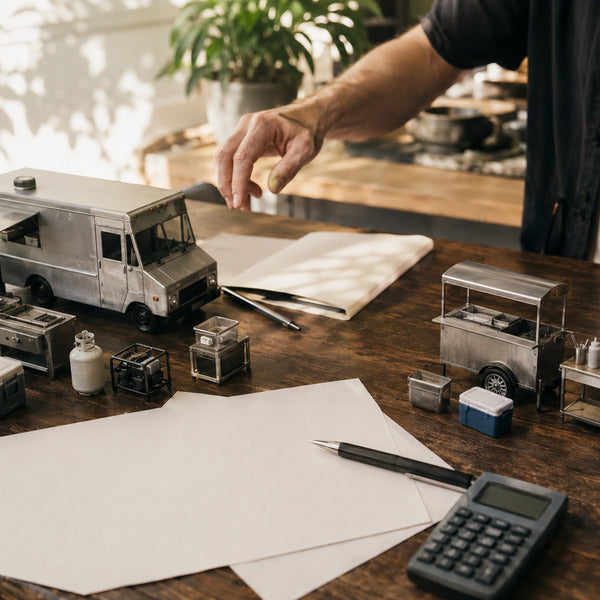 Comparing startup costs of a food truck vs a food cart, from vehicle price to equipment