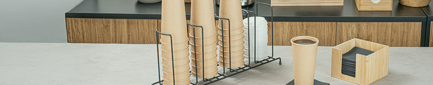 Cup Dispensers and Lid Organizers