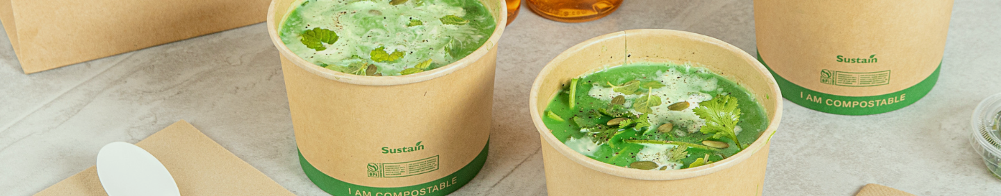 Foodsup Eco-Friendly Soup Containers | Compostable Bowls In Stock