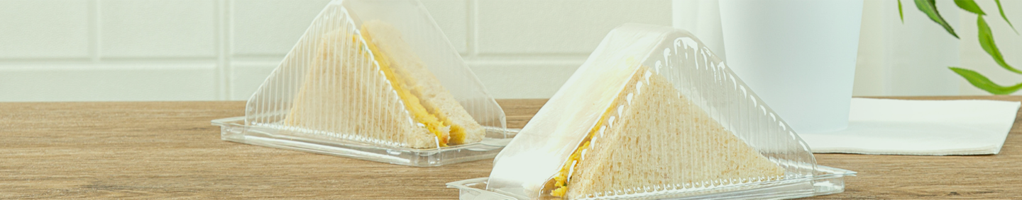 Rectangular Retail Take-Out Containers and Sandwich Wedge Containers