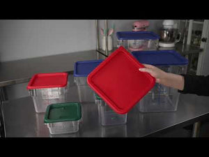 Met Lux Cold Food Storage Containers With Volume Markers & Lids - Restaurantware
