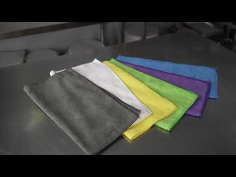 RW Clean Microfiber Cloths - Restaurantware