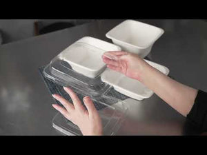Pulp Tek Tall Bowls & Plastic Lids - Restaurantware