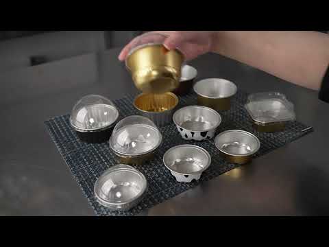 Aluminum Baking Cups with Lids - Restaurantware