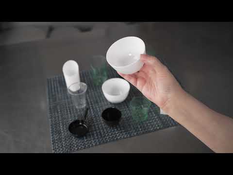 Mini Serve 2 oz Square Black Plastic Short Quadrato Cup - 1 3/4