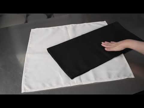 Luxenap Cloth Polyester Napkins - RWA0834B, 
RWA0834W - Restaurantware