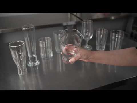 Bev Tek 14 oz Pilsner Glass - Tall-Footed - 2 1/2