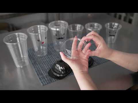 Visage 9 oz Clear Plastic Cup - 3 3/4