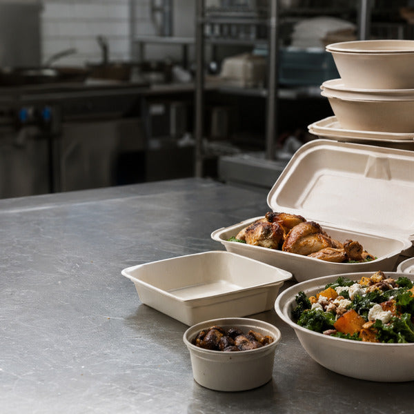 PFAS free products including compostable plates and containers for restaurant supply sourcing